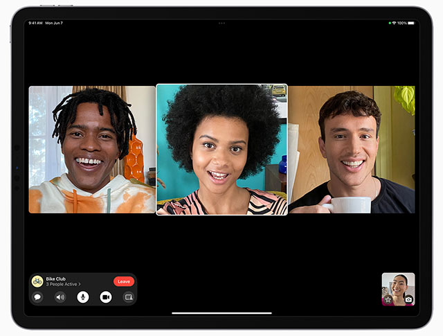 FaceTime Group iPad