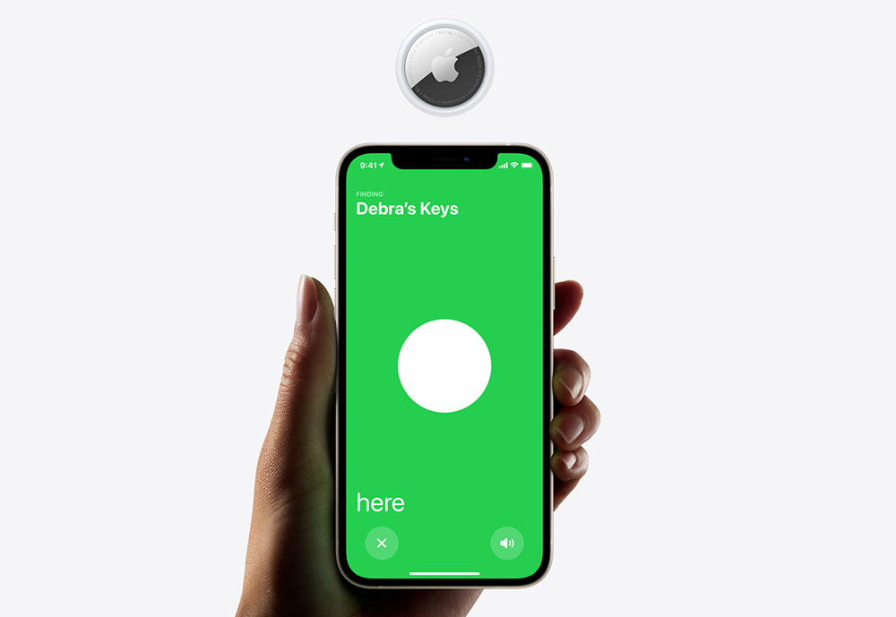 Apple AirTag Finding Screen